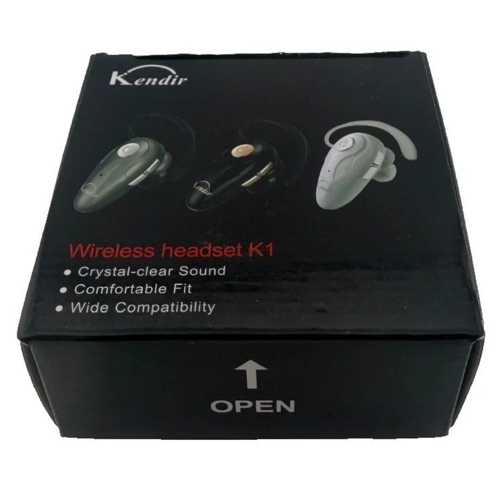 Kendir Wireless Headset K1 Bluetooth V5.0 Ultralight Cell Phone Earpiece w/ Mic